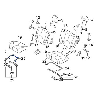 Mazda OE - Rear Right Seat Frame