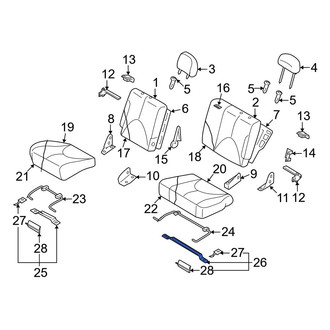 Mazda OE - Rear Left Seat Hinge