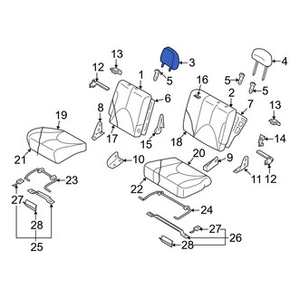 Mazda OE - Rear Outer Headrest