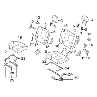 Mazda OE - Rear Left Headrest Guide