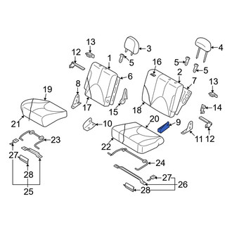 Mazda OE - Rear Seat Hinge