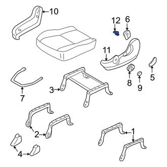 Mazda OE - Seat Trim Panel Clip