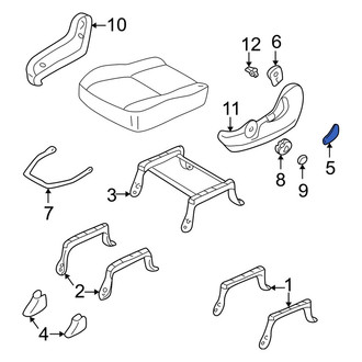 Mazda OE - Left Seat Back Recliner Adjustment Handle