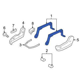 Mazda OE - Right Outer Seat Track