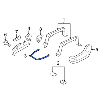 Mazda OE - Left Seat Track Adjust Handle
