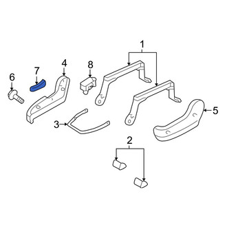 Mazda OE - Left Seat Back Recliner Adjustment Handle