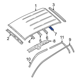 Mazda OE - Center Front Roof Panel Reinforcement