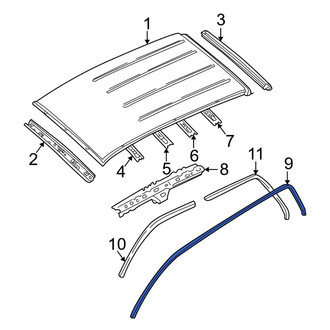 Mazda OE - Roof Panel Weatherstrip