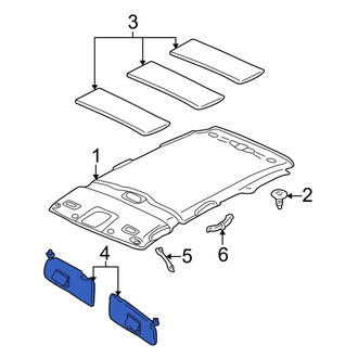 Mazda OE - Left Sun Visor