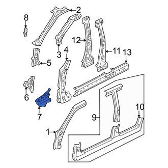 Mazda OE - Right Lower Cowl Side Panel