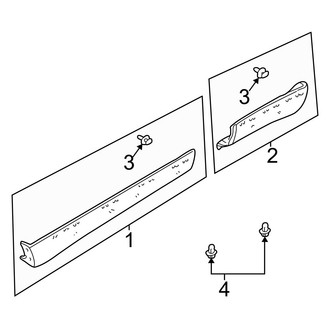 Mazda OE - Pillars, Rocker & Floor - Exterior Trim