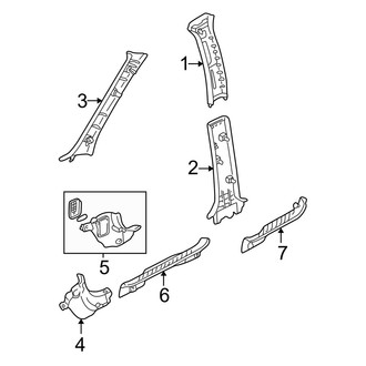 Mazda OE - Pillars, Rocker & Floor - Interior Trim