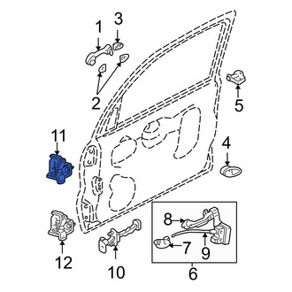 Mazda OE - Front Left Upper Door Hinge