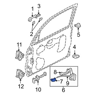 Mazda OE - Front Left Inner Interior Door Handle