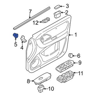 Mazda OE - Rear Inner Door Interior Trim Panel Nut