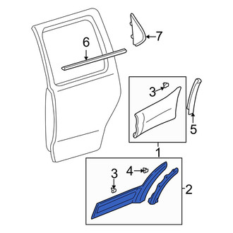 Mazda OE - Rear Left Door Molding
