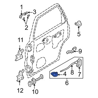 Mazda OE - Rear Left Inner Interior Door Handle
