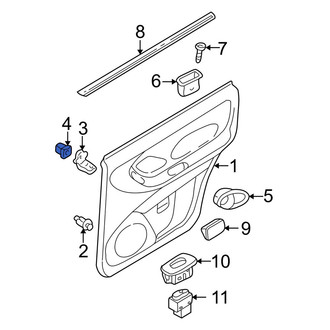 Mazda OE - Rear Inner Door Interior Trim Panel Nut