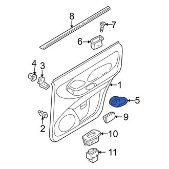 Mazda OE - Front Left Interior Door Handle Trim