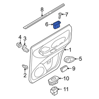 Mazda OE - Front Door Trim Panel Pocket