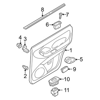 Mazda OE - Rear Door - Interior Trim