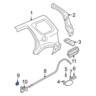 Mazda OE - Rear Fuel Door Release Handle