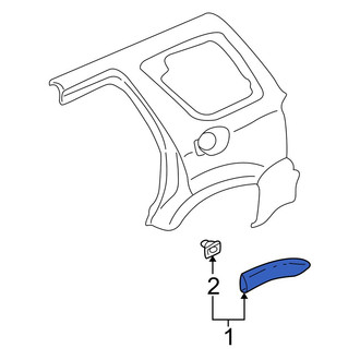 Mazda OE - Front Left Fender Flare
