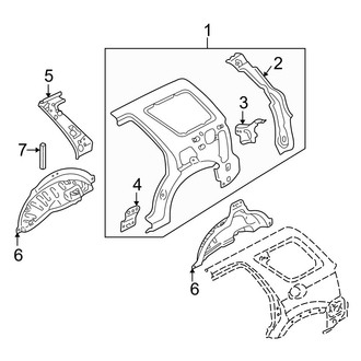 Mazda OE - Quarter Panel - Inner Structure