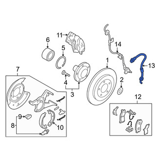 Mazda OE - Rear Left Brake Hydraulic Hose