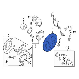 Mazda OE - Rear Disc Brake Rotor