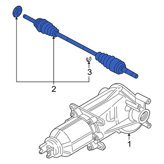 Mazda OE - Front Right CV Axle Assembly