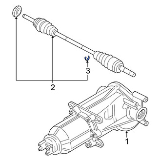 Mazda OE - CV Intermediate Shaft C-Clip