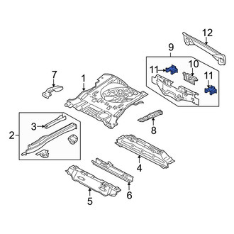 Mazda OE - Rear Left Bumper Impact Bar Bracket