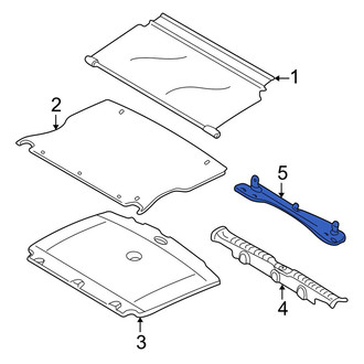 Mazda OE - Rear Liftgate Trim Scuff Plate Bracket