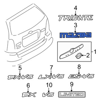 Mazda OE - Rear Hatch Emblem