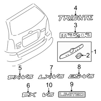 Mazda OE - Lift Gate - Exterior Trim