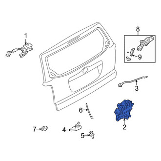 Mazda OE - Rear Liftgate Latch Handle