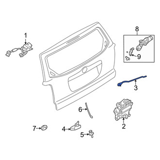 Mazda OE - Rear Liftgate Latch Control Rod