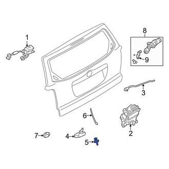 Mazda OE - Rear Liftgate Lock Striker Plate