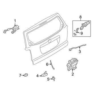 Mazda OE - Lift Gate - Lock & Hardware