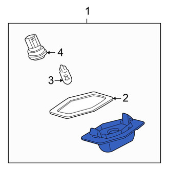 Mazda OE - Rear License Plate Light Assembly