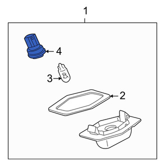 Mazda OE - Rear License Plate Light Socket