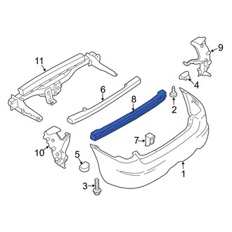 Mazda OE - Rear Bumper Impact Bar