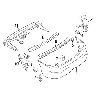 Mazda OE - Rear Bumper - Bumper & Components