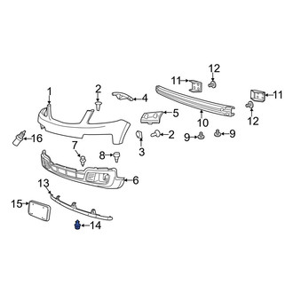 Mazda OE - Front Valance Panel Rivet