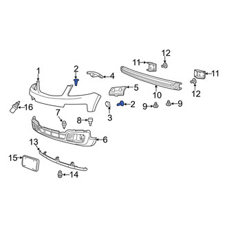 Mazda OE - Front Upper Bumper Cover Bolt