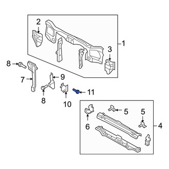 Mazda OE - Bumper Impact Bar Bolt
