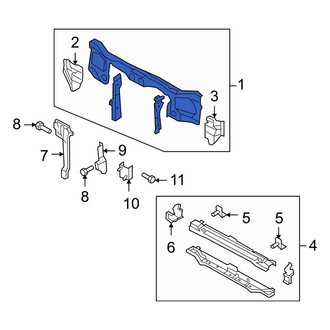 Mazda OE - Front Upper Radiator Support Tie Bar