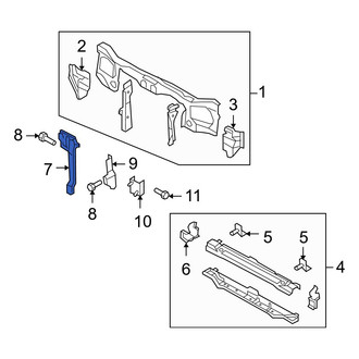 Mazda OE - Hood Latch Support