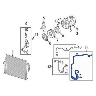 Mazda OE - A/C Refrigerant Suction Hose